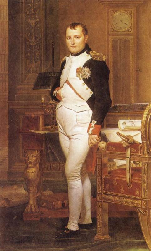 Jacques-Louis David Napoleon in his Study Spain oil painting art